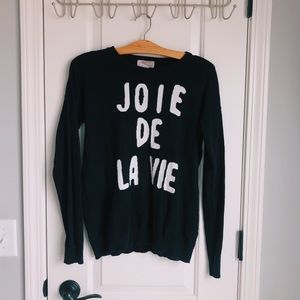 Forever 21 “Joie de la Vie” Graphic Sweater